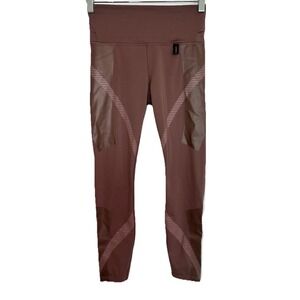 Athleta x Allyson‎ Women's SIZE SMALL Legend 7/8 Tights Hearth Rose Mauve Brown